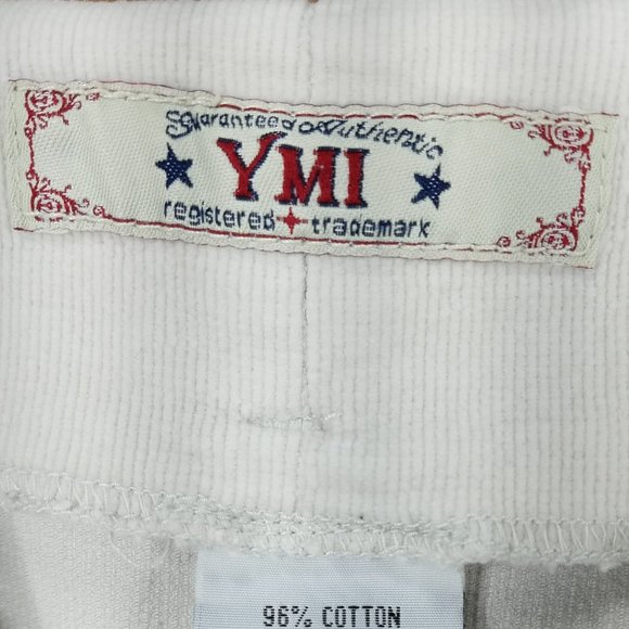 YMI Soft White Corduroy Frayed Hem Tiered Skirt Size 3 - Picture 5 of 9